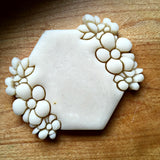 Double Floral Hexagon Cookie Cutter/Dishwasher Safe