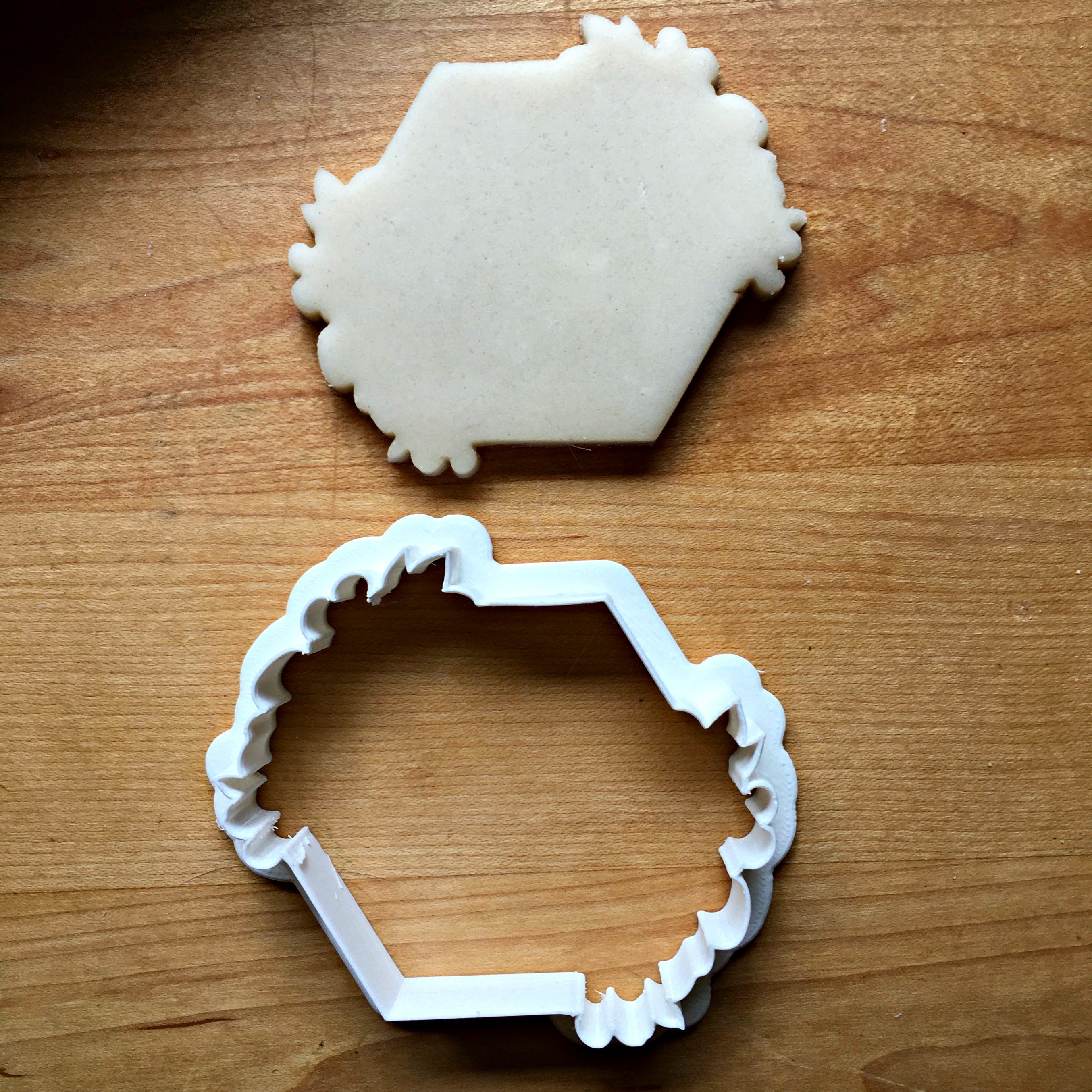 Double Floral Hexagon Cookie Cutter/Dishwasher Safe