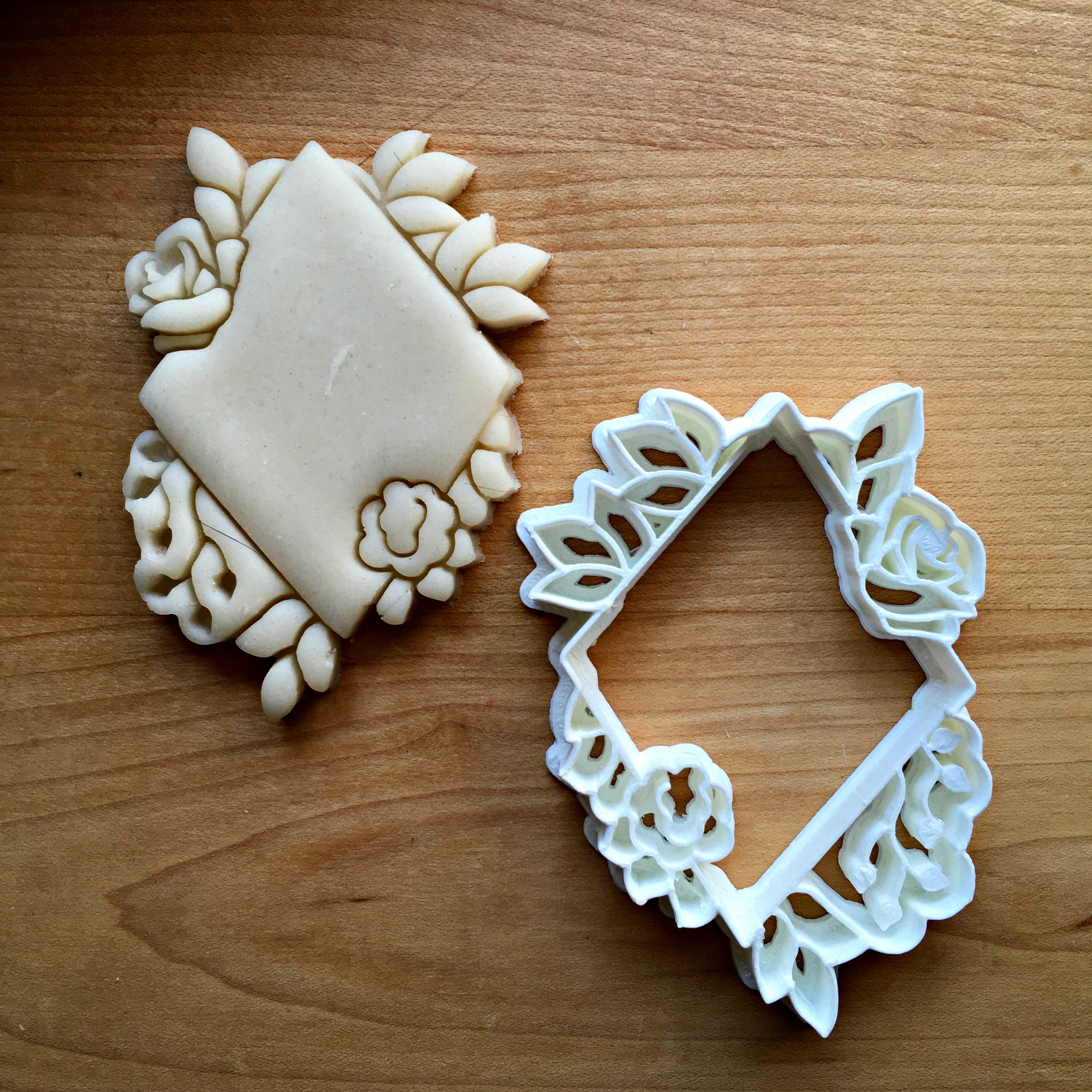 Floral Diamond Cookie Cutter/Dishwasher Safe