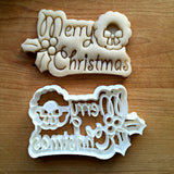 Merry Christmas Plaque Cookie Cutter/Dishwasher Safe