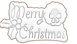 Merry Christmas Plaque Cookie Cutter/Dishwasher Safe