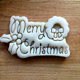 Merry Christmas Plaque Cookie Cutter/Dishwasher Safe