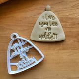 I Love You Like No Udder Cow Bell Cookie Cutter/Dishwasher Safe