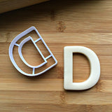 Set of 2 Letter D and A/DAD Cookie Cutters/Dishwasher Safe