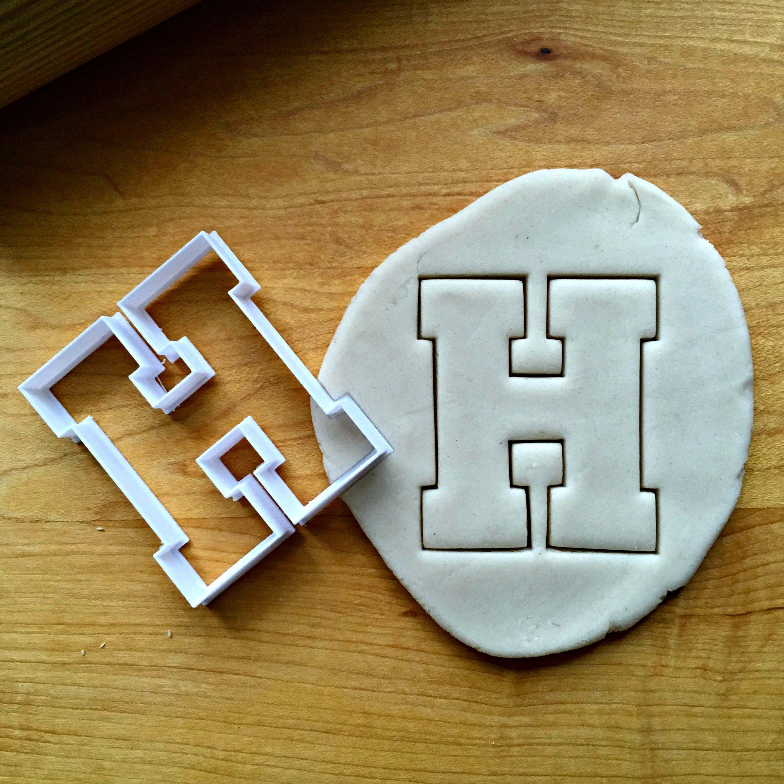 Varsity Letter H Cookie Cutter/Dishwasher Safe/Clearance
