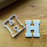 Varsity Letter H Cookie Cutter/Dishwasher Safe/Clearance