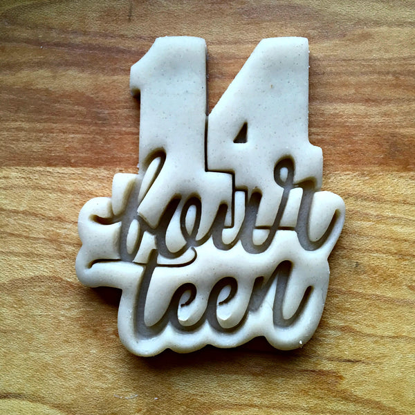 Lettered Number 14 Cookie Cutterdishwasher Safe Sweet Prints Inc