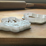 Set of 2 Lettered Number 18 Cookie Cutters/Dishwasher Safe