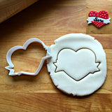 Heart with Banner Cookie Cutter/Dishwasher Safe