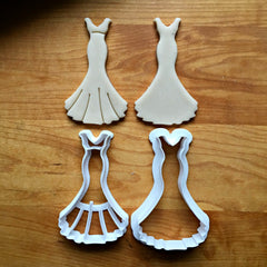Set of 2 Wedding Dress Cookie Cutters/Dishwasher Safe