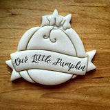 Pumpkin with Banner Cookie Cutter/Dishwasher Safe