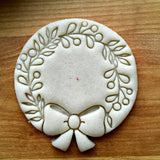 Wreath with Holly Cookie Cutter/Dishwasher Safe