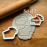 Set of 2 Slice of Pie Cookie Cutters/Dishwasher Safe