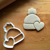 Winter Hat with Heart Cookie Cutter/Dishwasher Safe