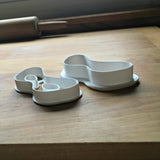 Set of 2 Masquerade Mask Cookie Cutters/Dishwasher Safe