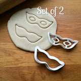 Set of 2 Masquerade Mask Cookie Cutters/Dishwasher Safe