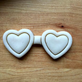 Heart Shaped Glasses Cookie Cutter/Dishwasher Safe