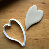 Skinny Canted Heart Cookie Cutter/Dishwasher Safe