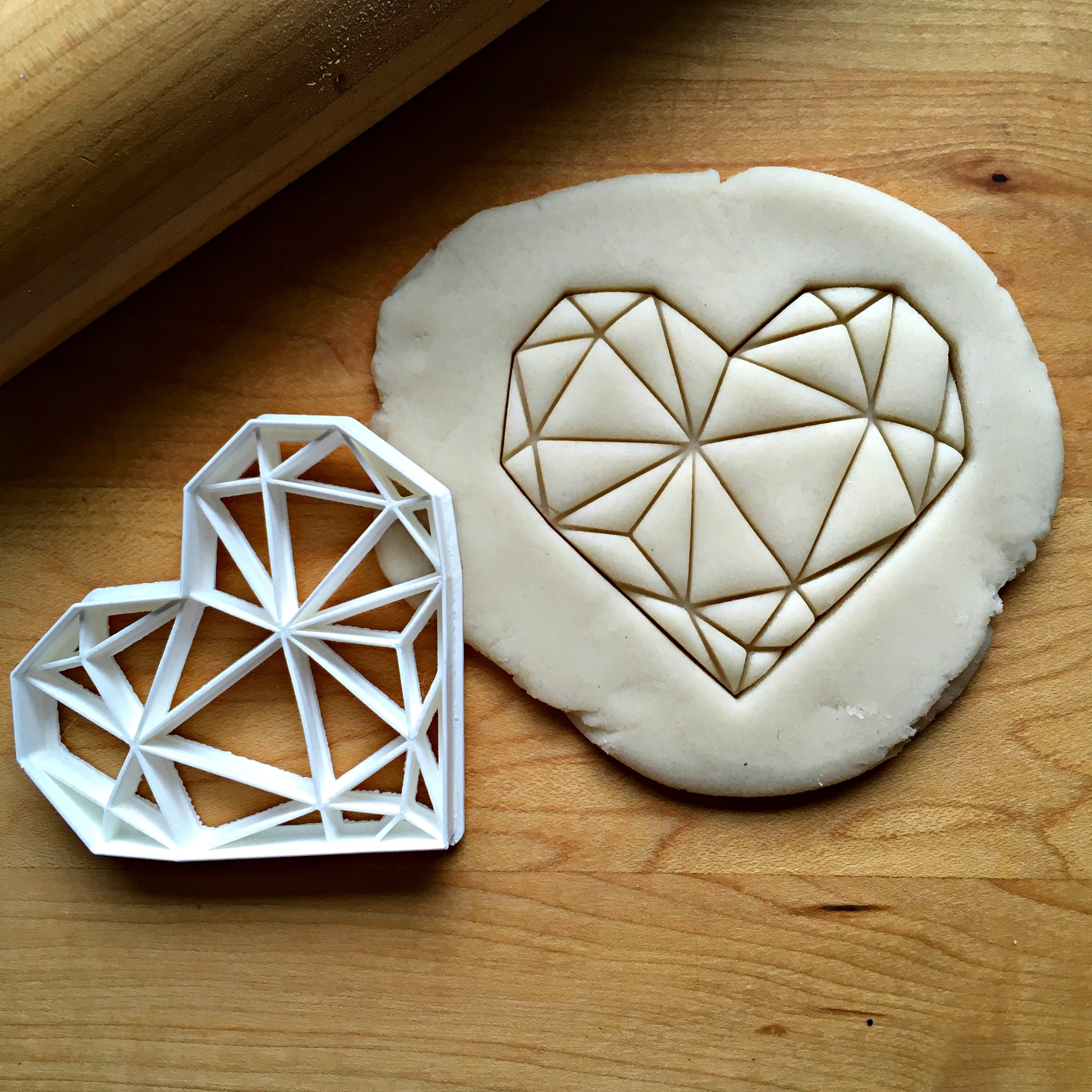Geometric Heart Cookie Cutter/Dishwasher Safe