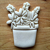 Flower Pot Cookie Cutter/Dishwasher Safe
