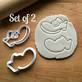 Set of 2 Leprechaun Shoe Cookie Cutters/Dishwasher Safe