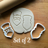 Set of 2 Leprechaun Face Cookie Cutters/Dishwasher Safe