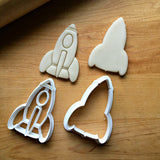 Set of 2 Rocket Ship Cookie Cutters/Dishwasher Safe