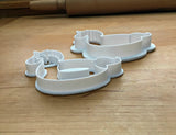 Set of 2 Unicorn Pool Floatie Cookie Cutters/Dishwasher Safe