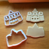 Set of 2 Sand Castle Cookie Cutters/Dishwasher Safe