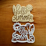 Hello Summer Cookie Cutter/Dishwasher Safe