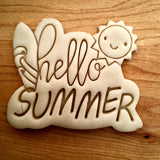 Hello Summer Cookie Cutter/Dishwasher Safe