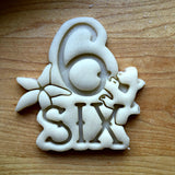 Nautical Number 6 Cookie Cutter/Dishwasher Safe