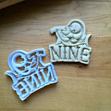 Nautical Number 9 Cookie Cutter/Dishwasher Safe