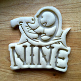 Nautical Number 9 Cookie Cutter/Dishwasher Safe