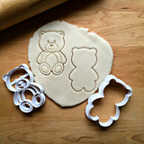 Set of 2 Teddy Bear Cookie Cutters/Dishwasher Safe