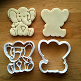 Set of 2 Baby Elephant Cookie Cutters/Dishwasher Safe