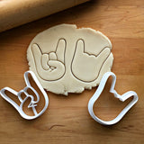 Set of 2 Sign of the Horns Cookie Cutters/Dishwasher Safe