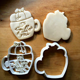 Set of 2 It's Fall Y'all Pumpkin Mug Cookie Cutters/Dishwasher Safe