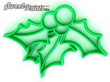 Holly with Berries Cookie Cutter/Dishwasher Safe