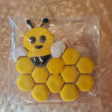 Bee with Honeycomb Sign or Plaque Cookie Cutter/Dishwasher Safe