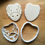 Set of 2 Cute Bride of Frankenstein Cookie Cutters/Dishwasher Safe