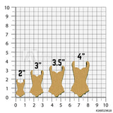 Lingerie/Corset Cookie Cutters/Dishwasher Safe