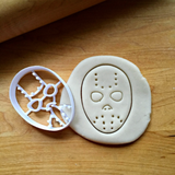 Set of 2 Hockey Mask and Knife Cookie Cutters/Dishwasher Safe