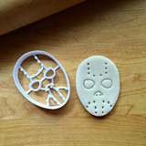 Set of 2 Hockey Mask and Knife Cookie Cutters/Dishwasher Safe