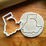 Set of 5 Lettered Number Cutters 1-5/Dishwasher Safe