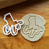 Set of 5 Lettered Number Cutters 1-5/Dishwasher Safe