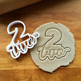 Set of 5 Lettered Number Cutters 1-5/Dishwasher Safe