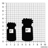 Mason Jar with Flowers Cookie Cutter/Dishwasher Safe