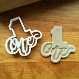 Set of 3 Lettered Number 1-3 Cookie Cutters/Dishwasher Safe