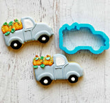 Pickup Truck with Pumpkins Cookie Cutter/Dishwasher Safe
